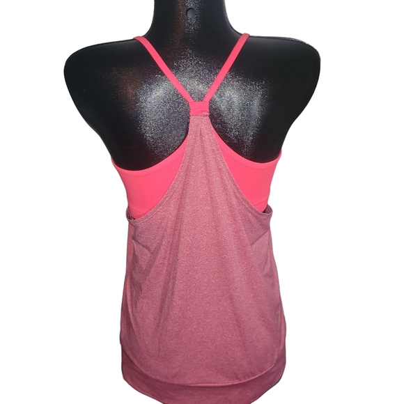 Champion Layered Pink Tank Top With Sports Bra M - Picture 5 of 6